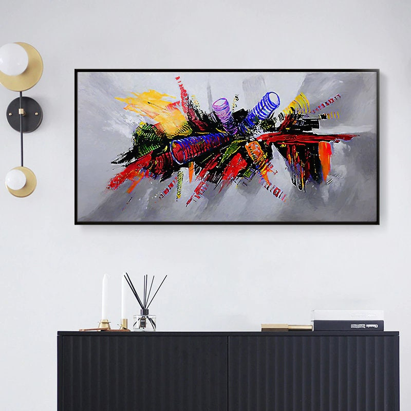 Palette Knife on Canvas Art Ready to Hang Original Abstract 