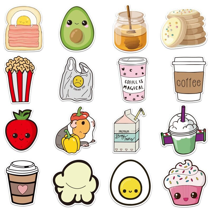 100 PCS Random Sticker Pack Decals Vinyl Stickers for Laptop Etsy