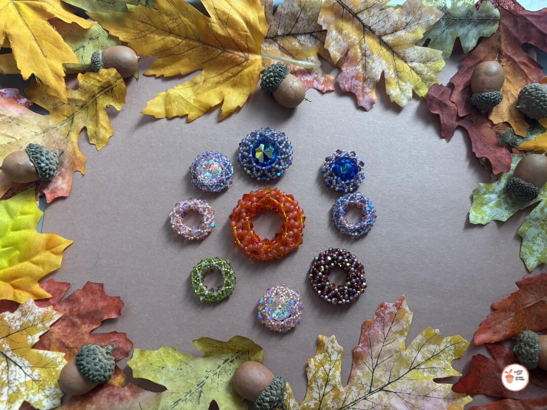 Open Circle Pendant Beading Pattern Jewelry Tutorial PDF DIY Beaded ...