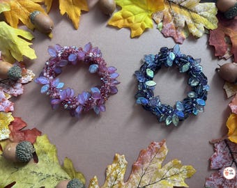 Crochet Beaded Bracelet Pattern PDF | Leaf & Teardrop Bracelet Tutorial | Beginner Bead Crochet Jewelry Pattern | DIY Handmade Bracelet