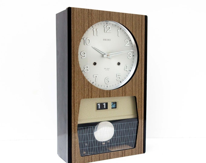 Vintage Retro Seiko 30day Wall Clock Made in Japan Etsy