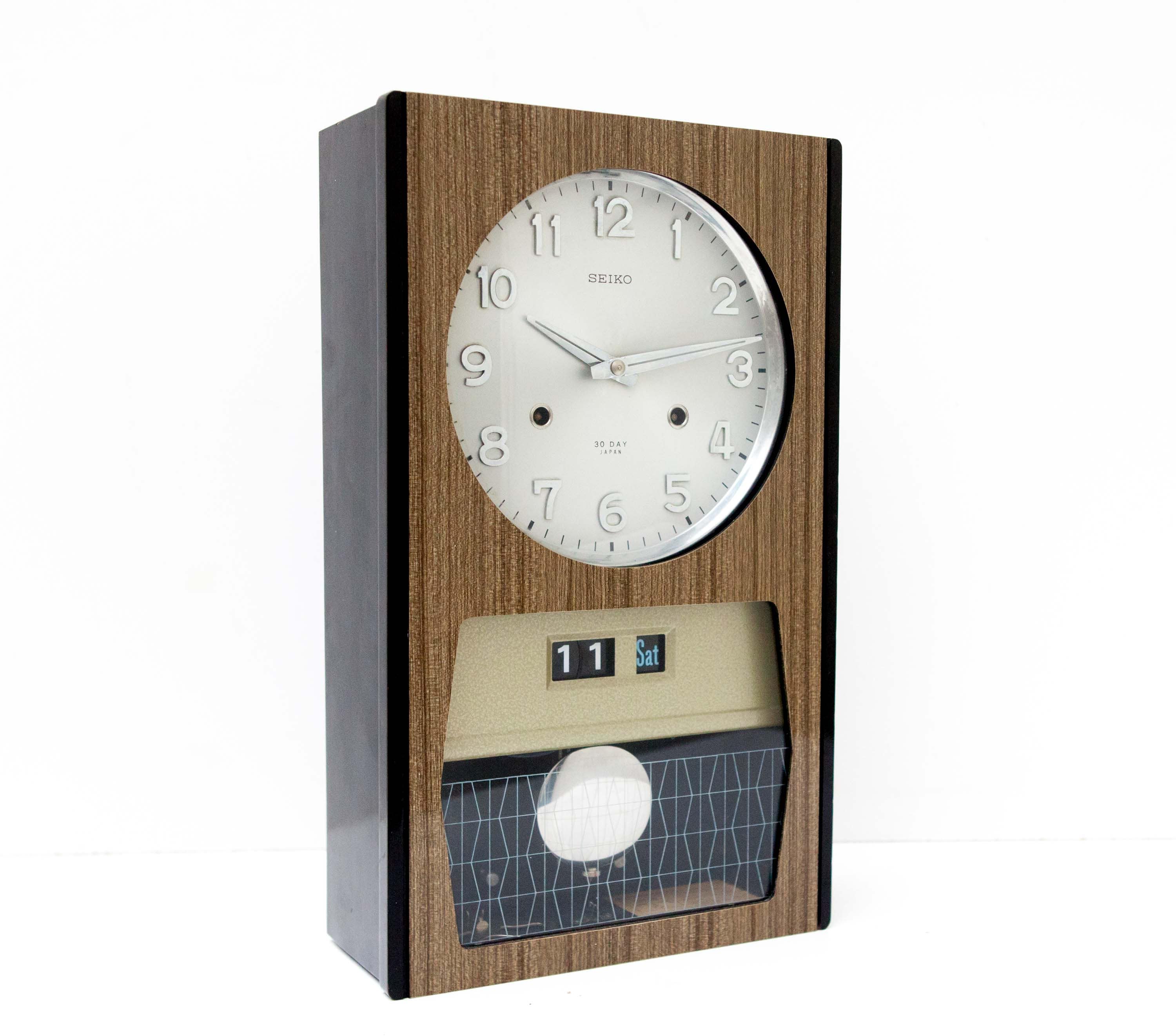 Vintage Retro Seiko 30-day Wall Clock Made in Japan - Etsy UK