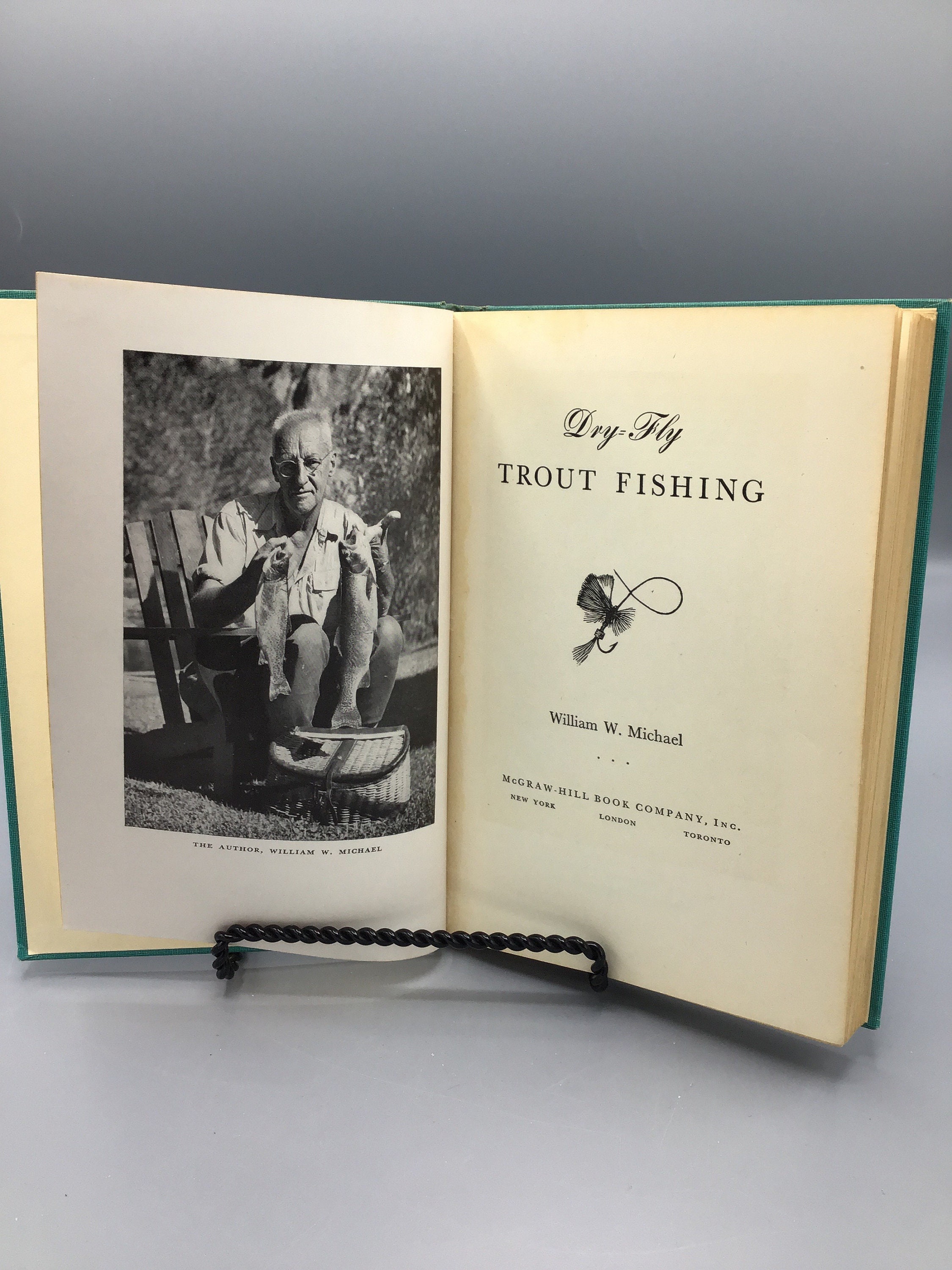 Vintage DryFly Trout Fishing Book Vintage Fly Fishing Book Etsy