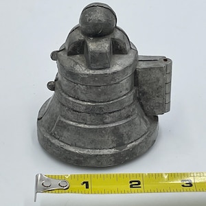 Vintage Ice Cream Mold Pewter Metal Bell Mold Vintage Chocolate Mold Vintage Pewter Wedding Bell/Marriage Mold Antique Vintage Molds