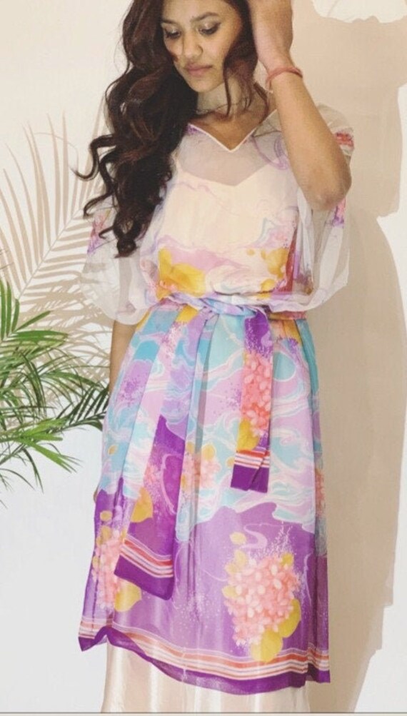 VINTAGE 70's Sheer Dress