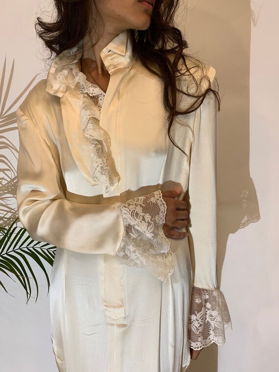 VINTAGE 70's Matsuda Silk Gown