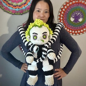 Patrón de crochet en PDF para mochila o peluche de escarabajo para bebé
