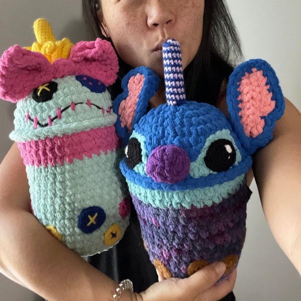 2-in-1 Hawaiian Friends Boba PDF Pattern Bundle