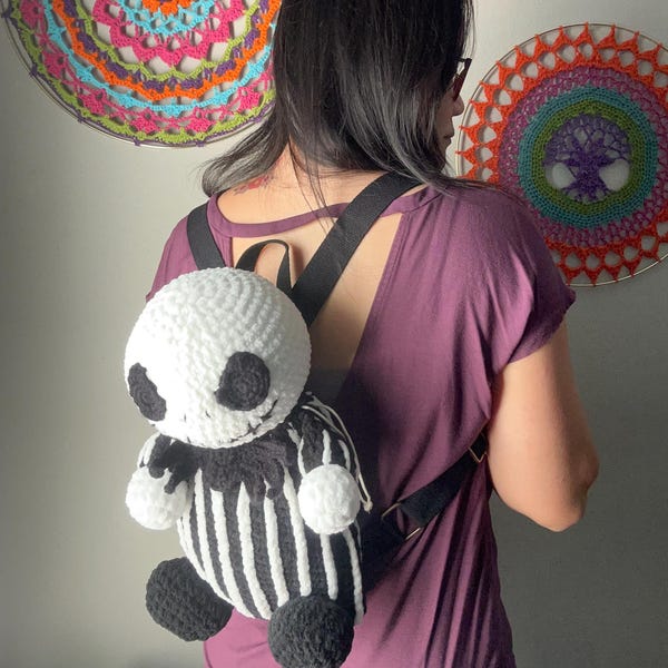 Baby Skelly Rucksack Häkelanleitung PDF