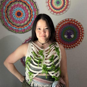 Ribcage Riot Top Crochet Pattern PDF