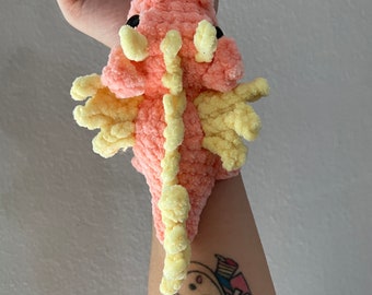 Crochet Dragon Pet Bracelet Pattern | No Sew Amigurumi (PDF Pattern)