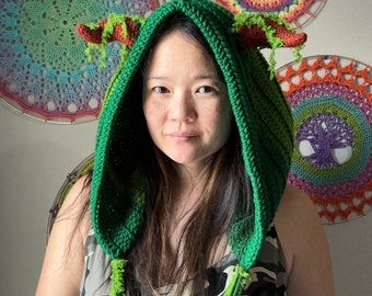 Forest Goblin Hood PDF Crochet Pattern