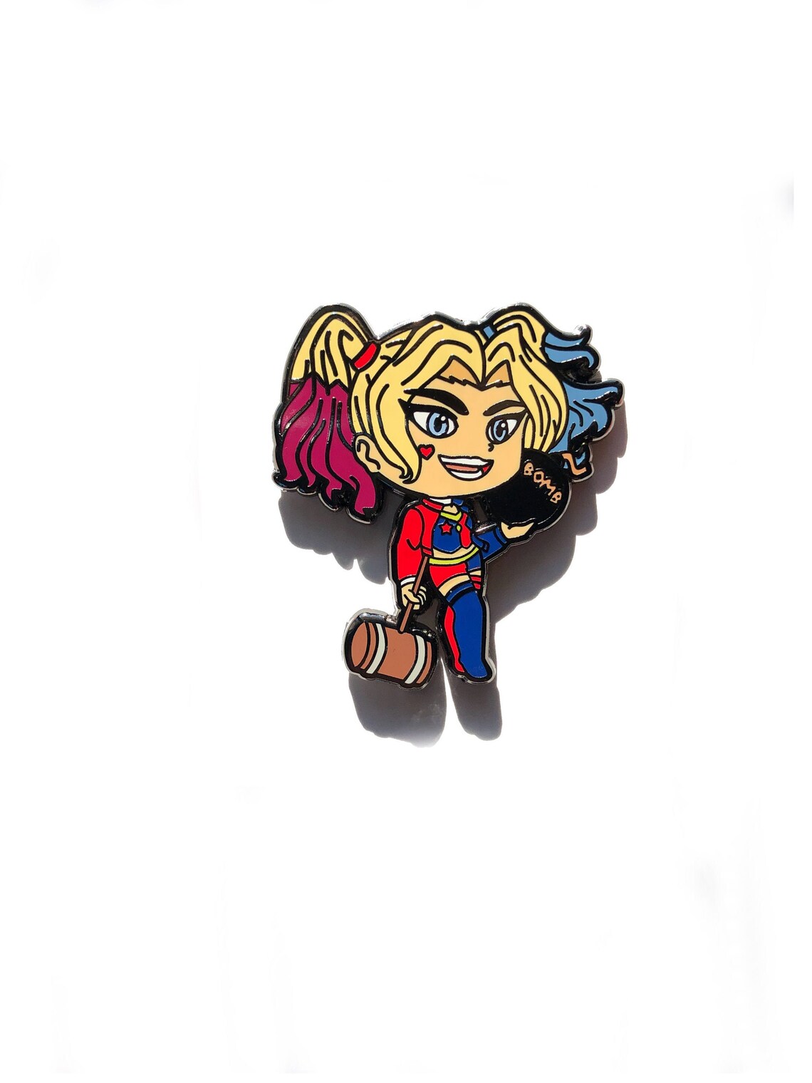 Harley Quinn DC Enamel Pin Suicide Squad: Black Nickel Metal | Etsy