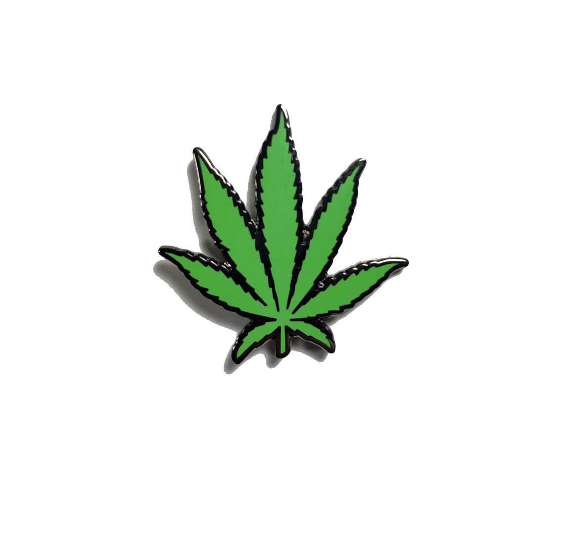 Pot Leaf Marijuana Enamel Pin Etsy