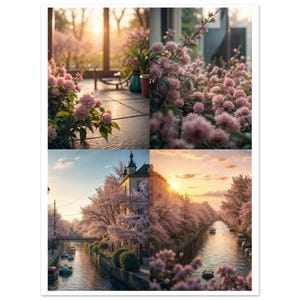 Frühling, Fine Art Poster – Lebendiges, Florales Wanddekor, Giclée Druck auf Matte Papier