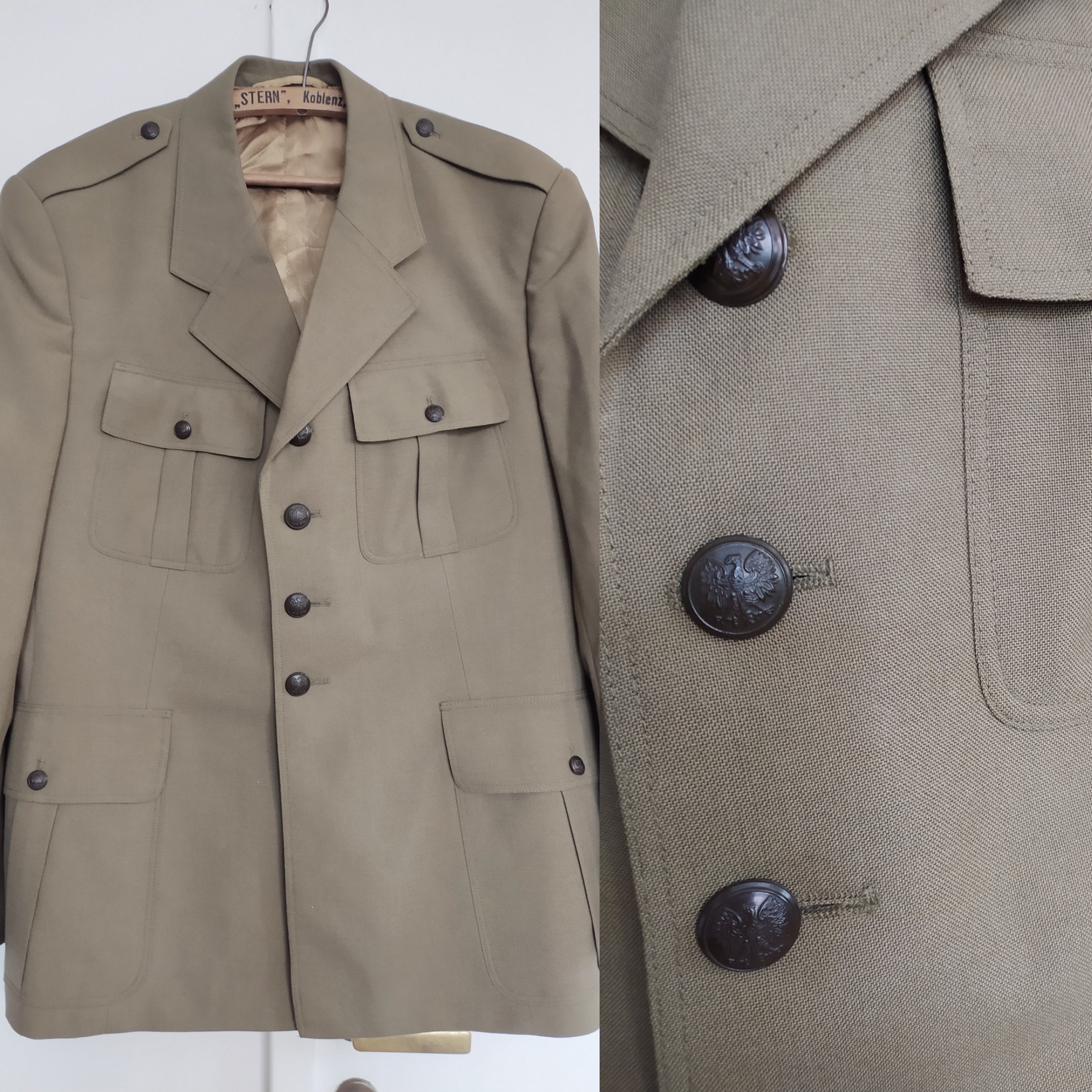 Vintage Army Dress Uniform Jacket 1980s Peacekeeping Patch Specialist AirBorne agrohort.ipb