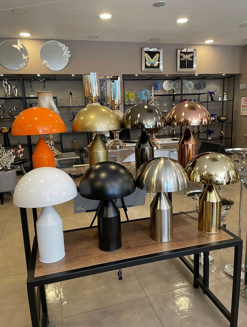 Lampe de chevet champignon minimaliste lampe industrielle image 8