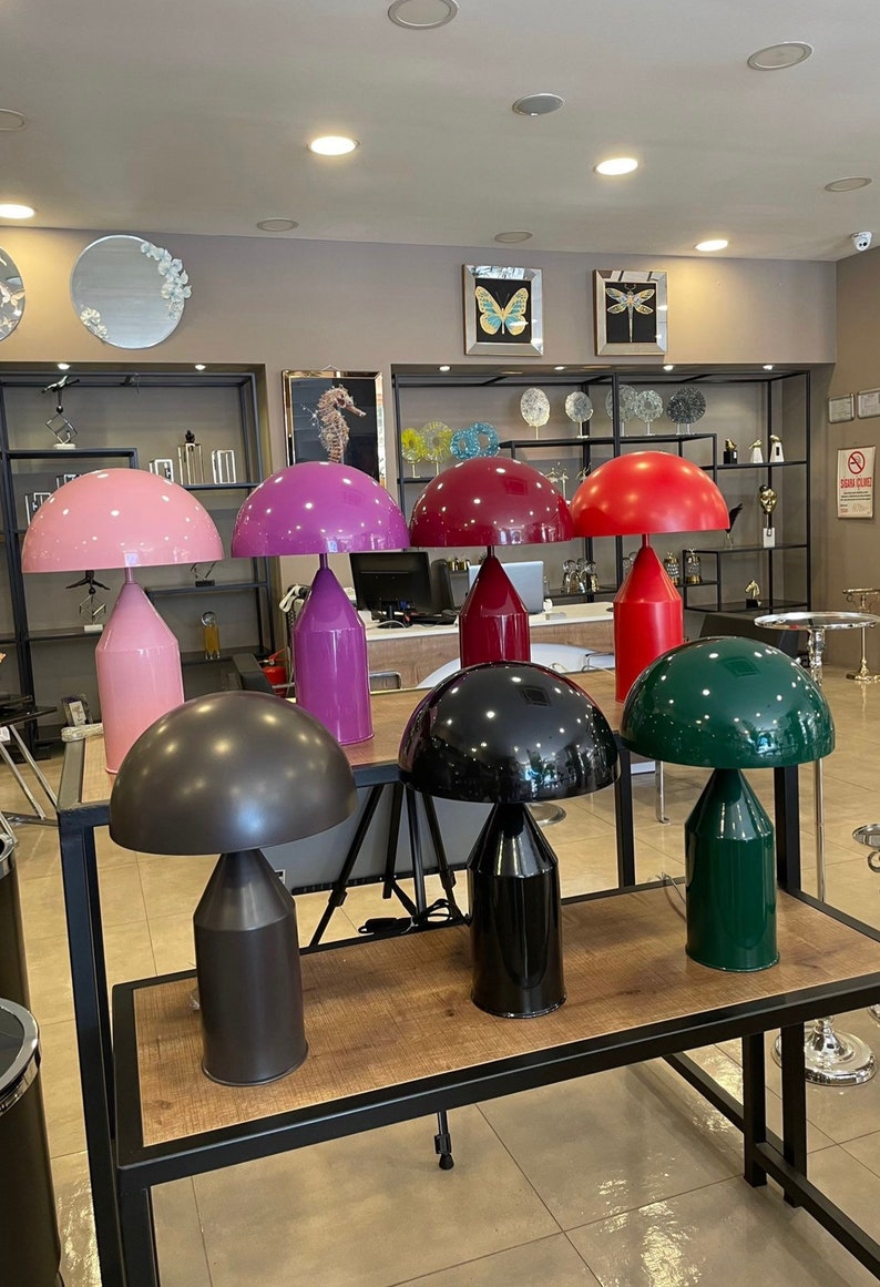 Lampe de chevet champignon minimaliste lampe industrielle image 9