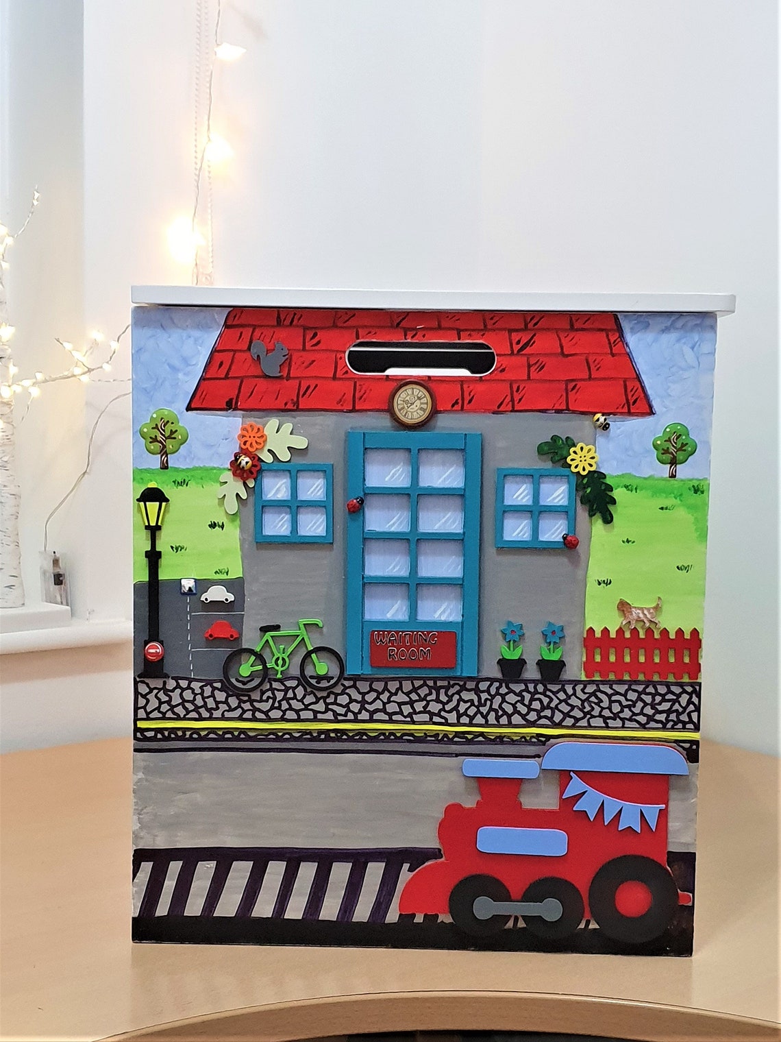 Personalised Toy Box. Train Toy Box All pieces are wood and Etsy