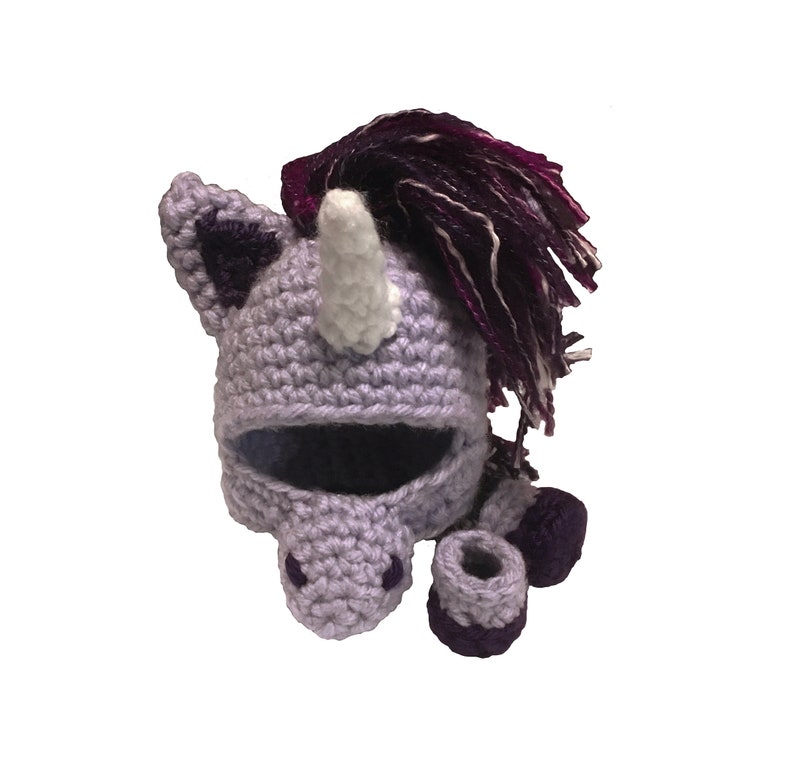 Amigurumi Ghost with Unicorn Costume Crochet Pattern image 5