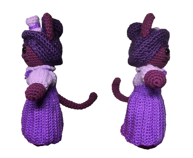 Vote Meow Kitty Suffragette of Color Amigurumi Crochet Pattern & Sticker Design image 3