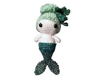 Amigurumi Ghost with Mermaid Costume -- Crochet Pattern