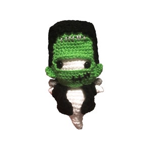 Amigurumi Ghost with Frankenstein Costume -- Crochet Pattern