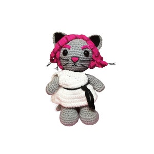 Meow Medusa Softie Crochet Pattern & Sticker Design