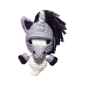 Amigurumi Ghost with Unicorn Costume Crochet Pattern image 1