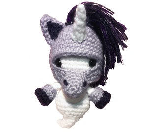 Amigurumi Ghost with Unicorn Costume - Crochet Pattern