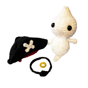 Amigurumi Ghost with Pirate Costume Crochet Pattern image 5