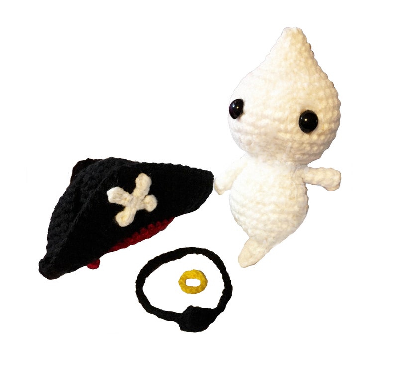 Amigurumi Ghost with Pirate Costume Crochet Pattern image 5