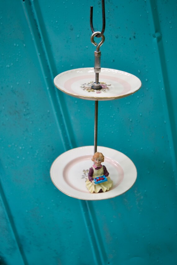 Vintage China Bird Feeder Bird Bath Butterfly Bath Handmade Etsy