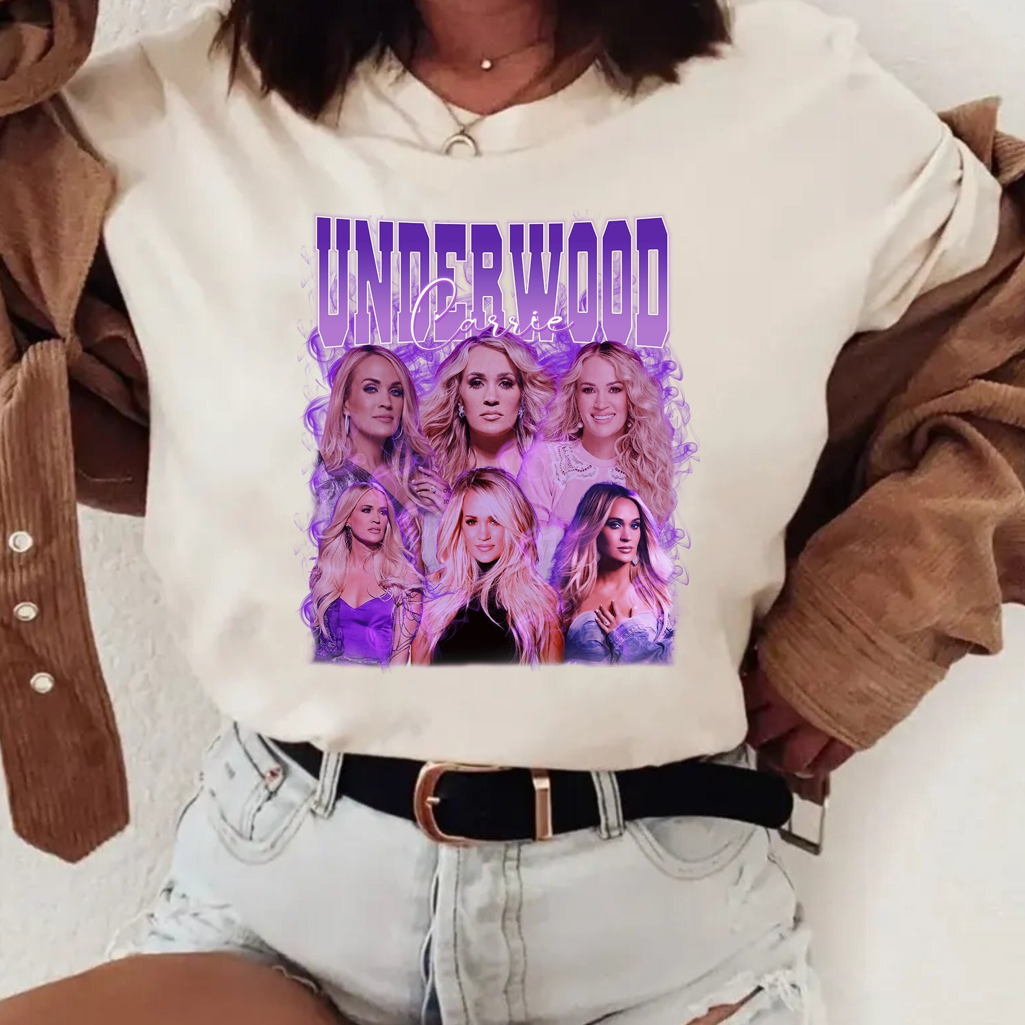 Discover Carrie Underwood Shirt, Carrie Underwood Retro Shirt, Denim and Rhinestones Tour Shirt