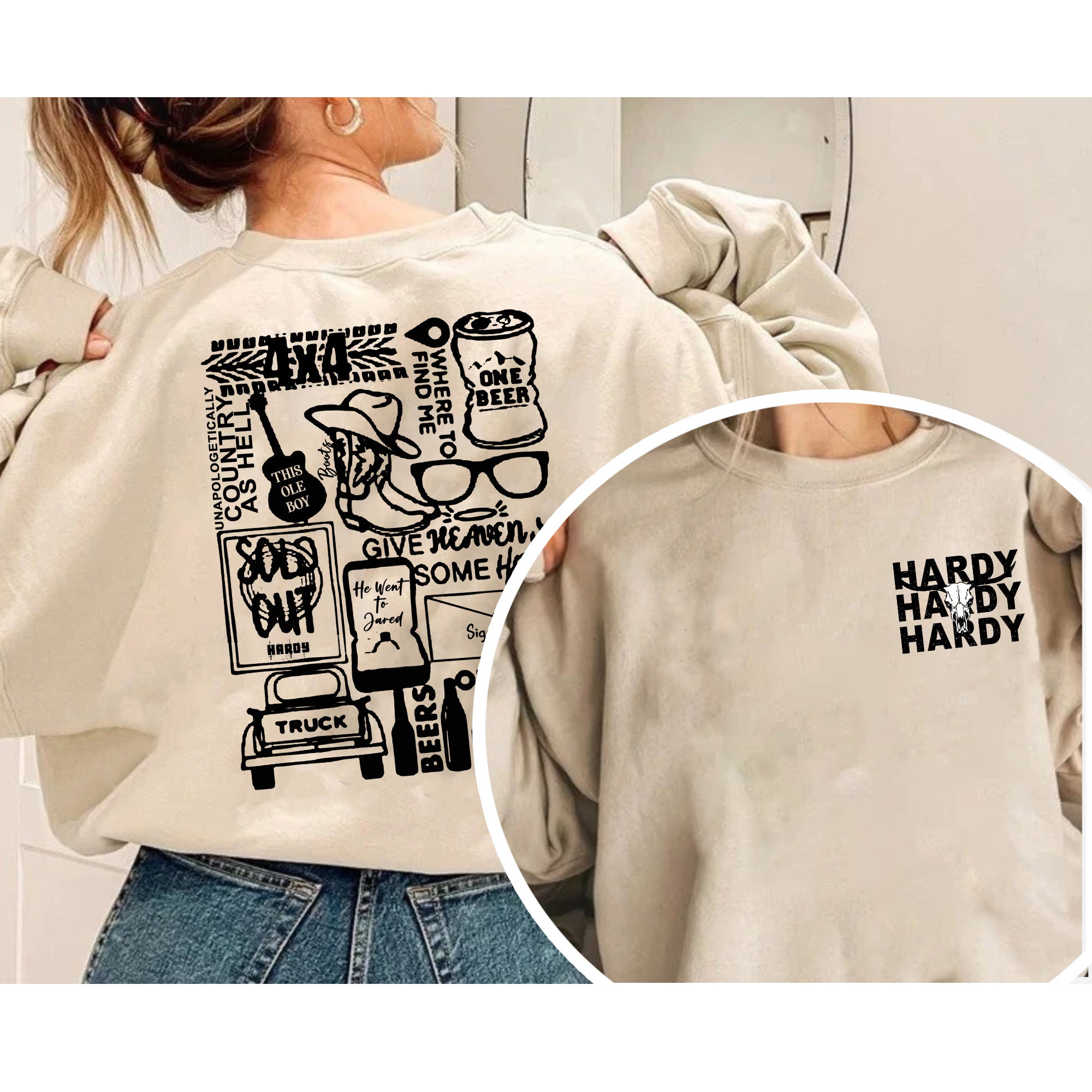 Discover Har.dy Album Tracklist , Country Singer The Crow Tour , Har.dy Fan  Sweatshirt