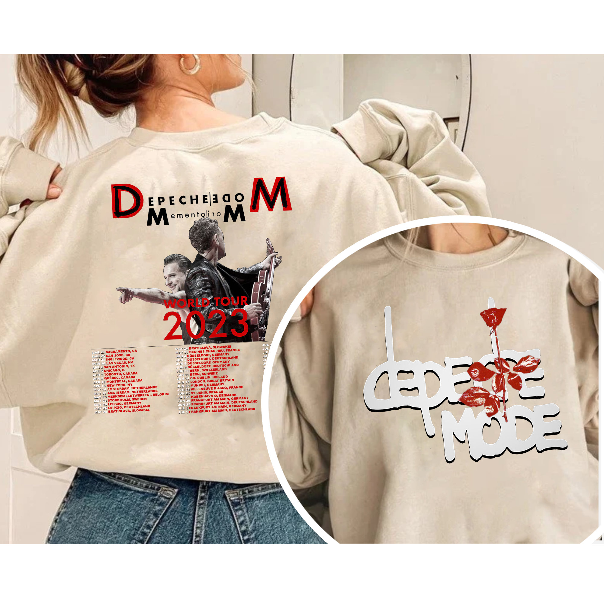 2023 Depeche Mode Memento Mori World Tour Sweatshirt, Depeche Mode