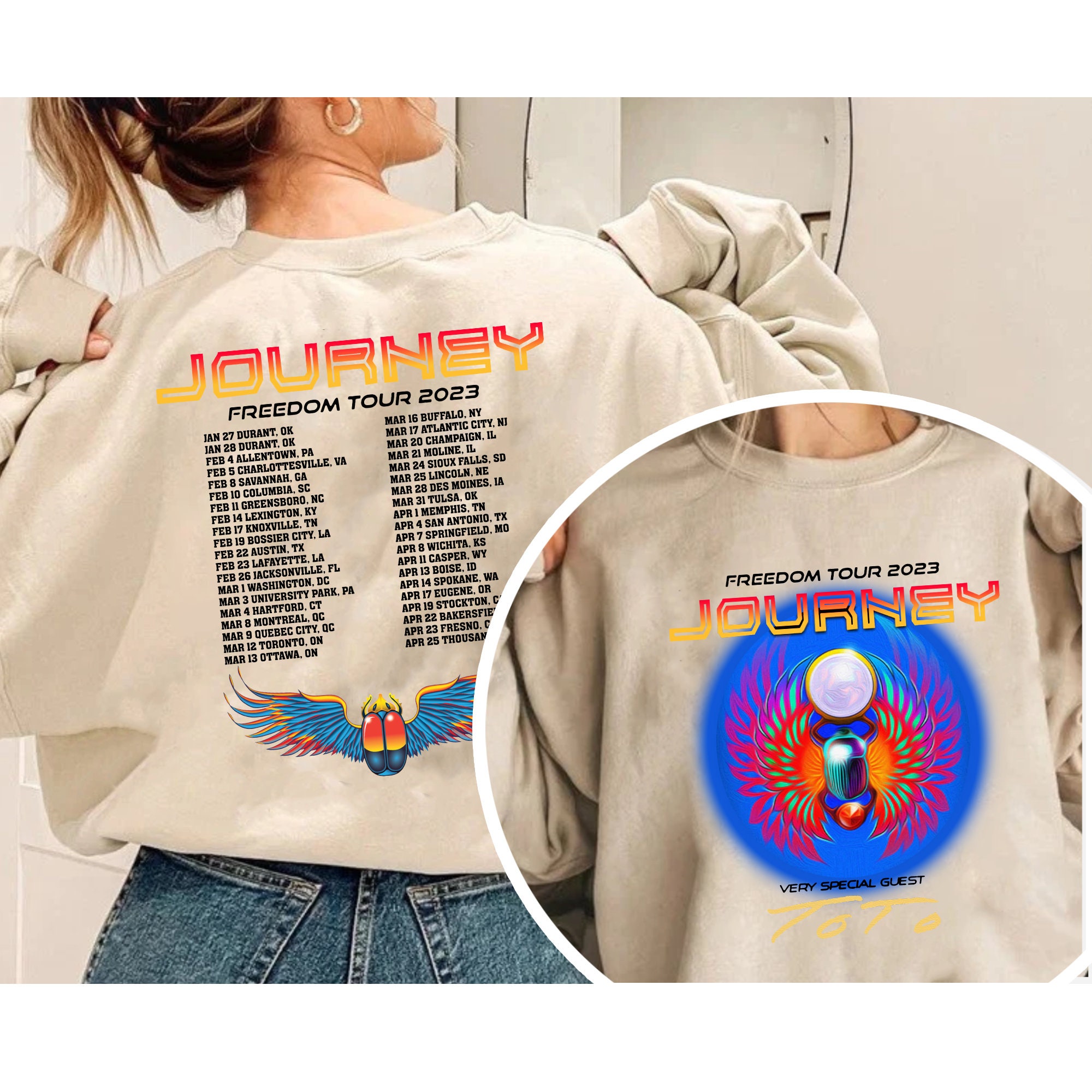 Journey Freedom Tour 2023 Shirt, Journey 50th Anniversary, Journey Tour