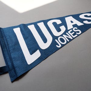 Custom Felt Name Pennant: Vintage Style Nursery Decor