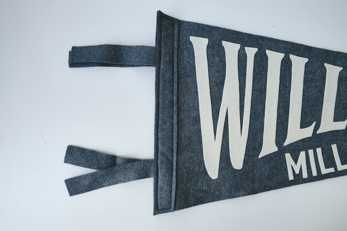 William Pennant Vintage Style Pennant Felt Pennant Flag Etsy