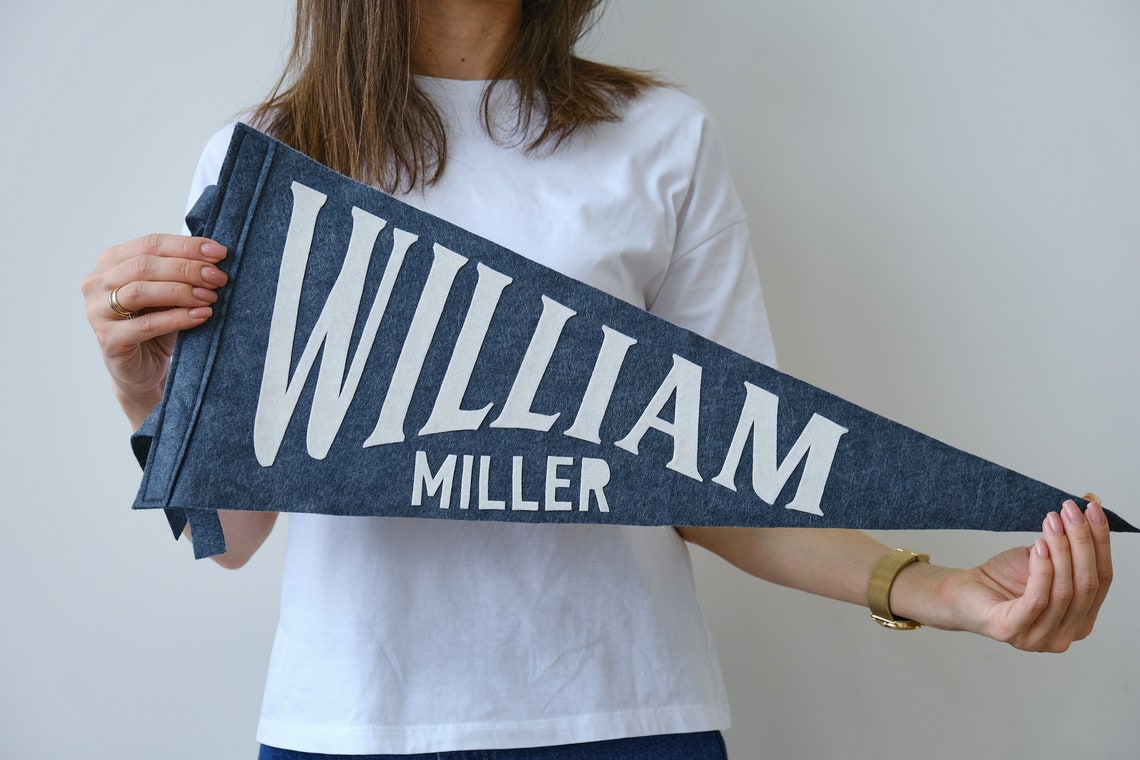 William Pennant Vintage Style Pennant Felt Pennant Flag Etsy