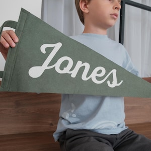 Striscione in feltro personalizzato – Nome personalizzato Jones – Decorazione da parete per la cameretta dei bambini