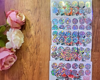 Scratch Off Savings Challenge, Money Challenge, Savings, Mystery Savings, Lottery, Coin Scratch, Budget, Fun Savings, Floral Print Design