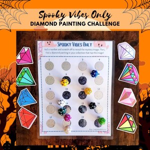 Diamond Painting Challenge, Spooky Vibes Only, Diamond Stash, Diamond Collection, Diamond Art, Diamond Painting, DP Challenge, Stash
