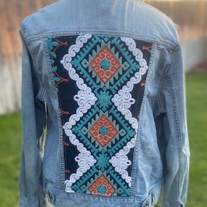 Upcycled Denim Jacket Women’s Size Large
