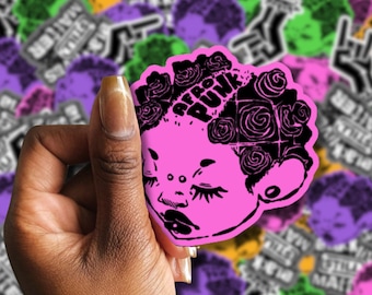 Afro-Punk Sticker | Bantu Buzz Cut