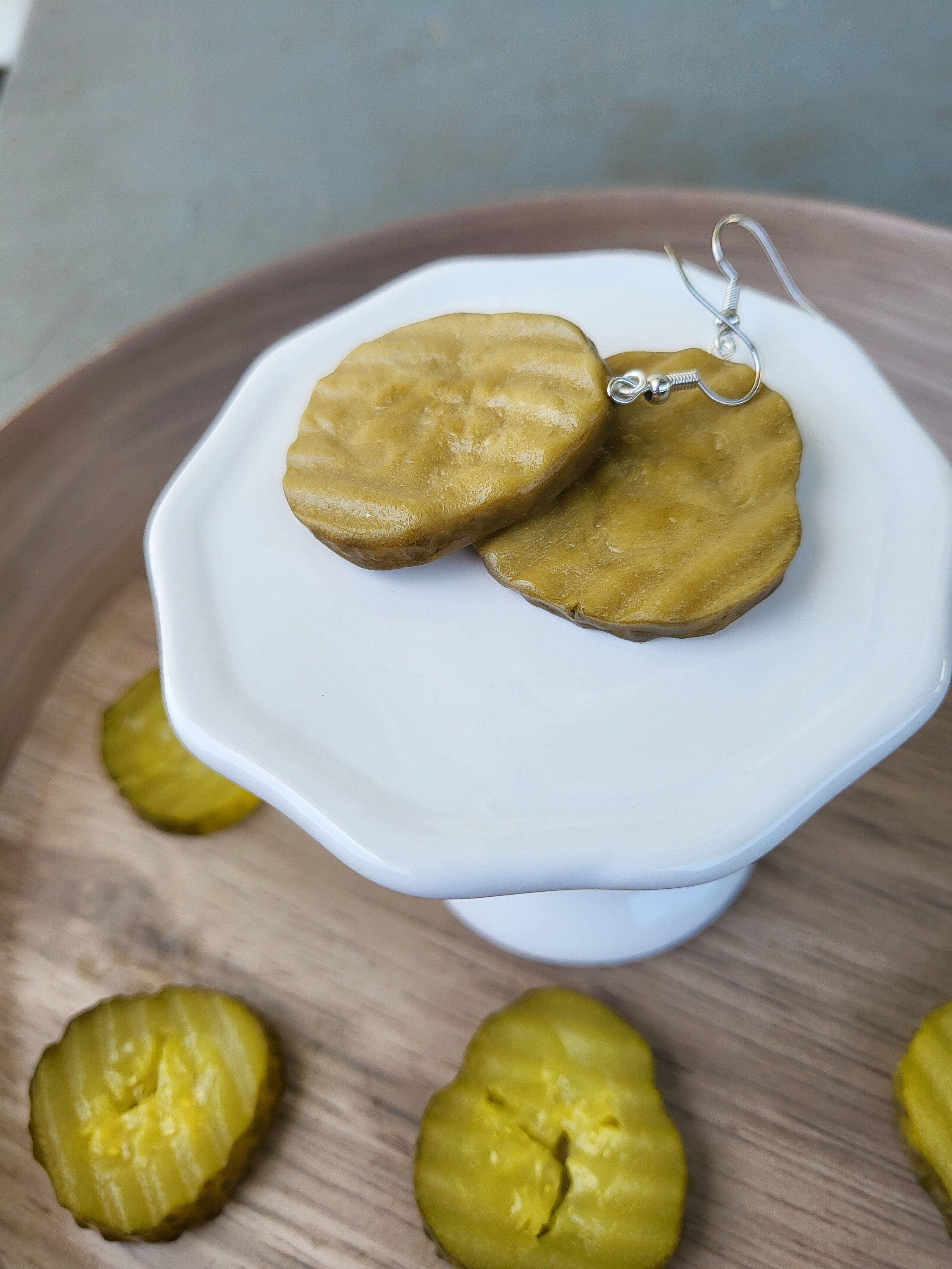 Pickle Earrings Dill Pickle Earrings BBQ Earrings Snack Etsy