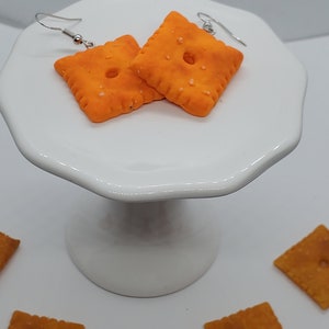 Lunchable Earrngs, Cheese And Cracker Earrngs, Snack Earrngs, Fun...