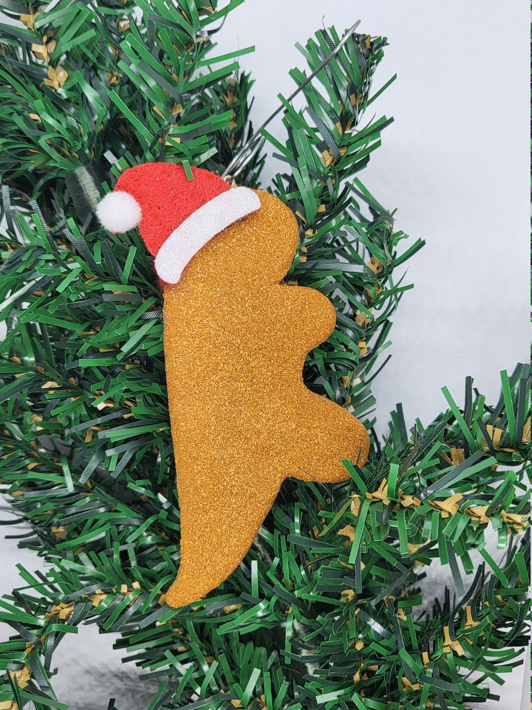 Dino Nugget Ornament, Chicken Nugget Ornament, Christmas Ornament, Tree