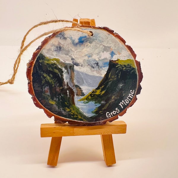 Gros Morne National Park, Newfoundland wood slice ornament