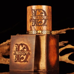Personalisierter Whiskybecher, gravierte Whisky-Geschenkbox, Geschenk für Whisky-Liebhaber, Jahrestagsgeschenk, Geschenk des Vaters, Trauzeuge Geschenk